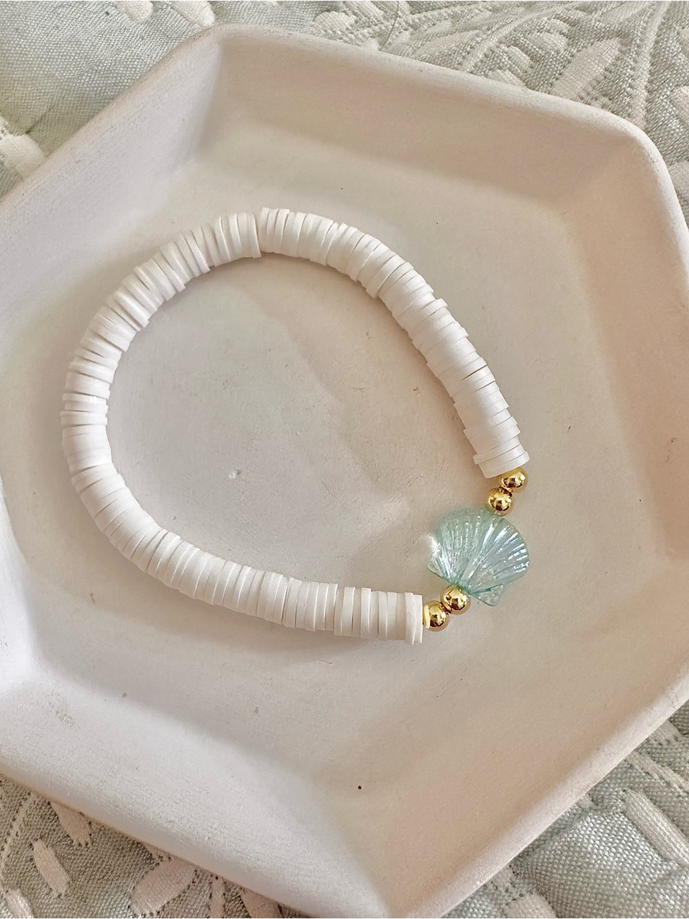 Summer Beach Seashell Beaded Bracelet